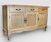 FV52-French Natural Oak Display Buffet
